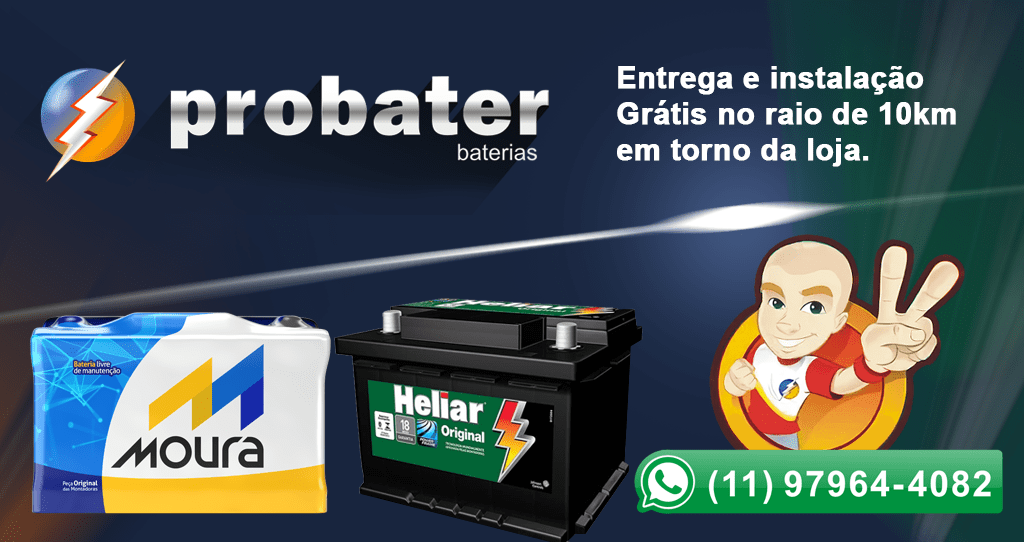 Bateria de carro Moura e Heliar